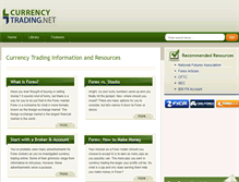 Tablet Screenshot of currencytrading.net